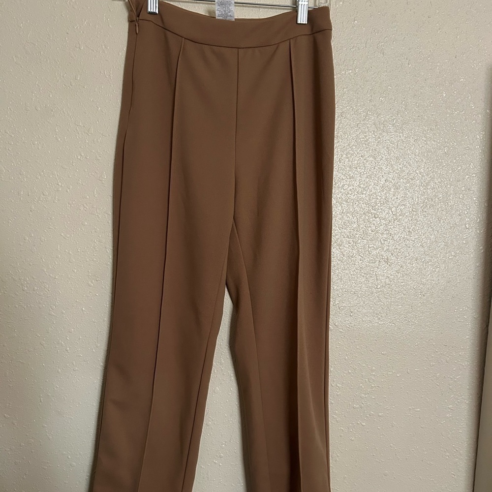 SHEIN Brown Flare Wide Leg Jeans